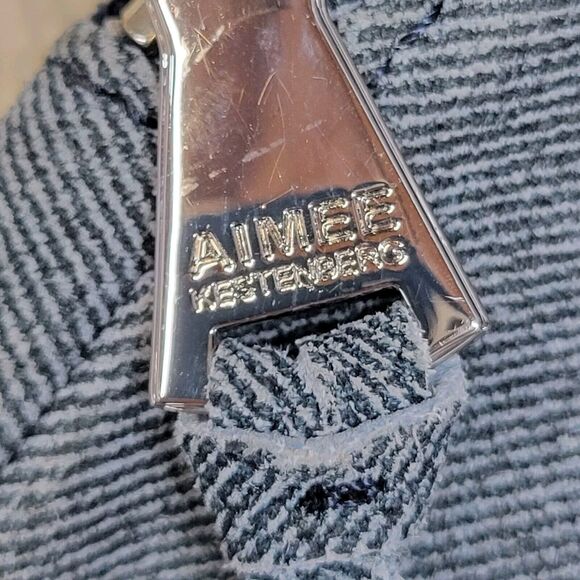 Aimee Kestenberg Crossbody Purse Small Denim Adjustable Nylon Strap - Picture 4 of 6